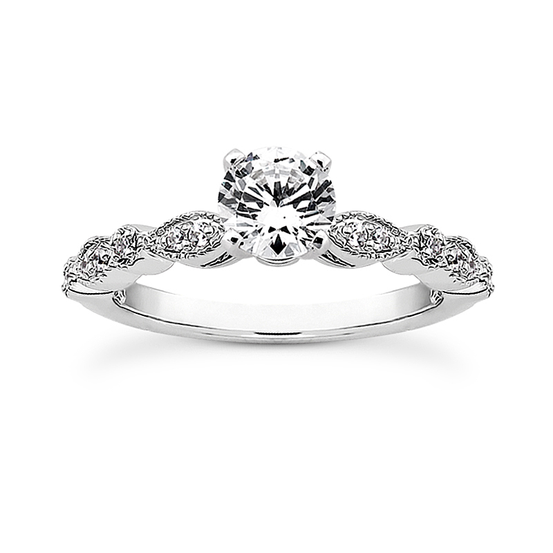2.0 Ct Princess 14K White Gold Created Diamond 2-Piece Engagement Ring Band  Set | eBay