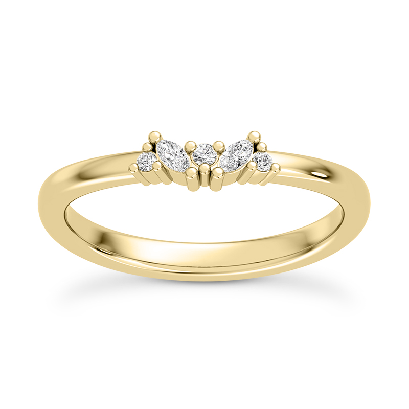 Mixed-Shape Diamond Band